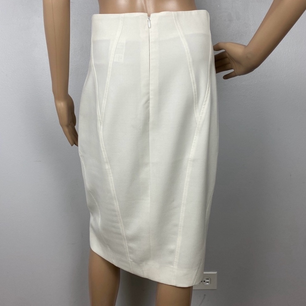 VERSACE COLLECTION WHITE PENCIL SKIRT - Picture 7 of 10